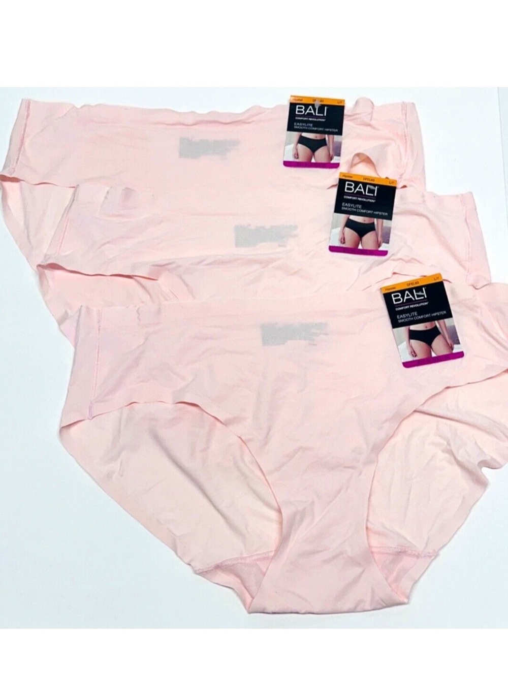 Bali Comfort Revolution Easylite Comfort Hipster - Pink - L/7 - NWT - Set of 3